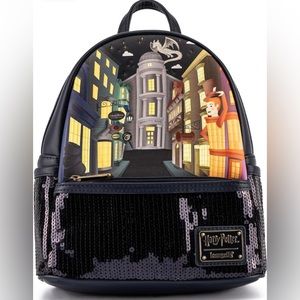 Harry Potter Diagon Alley Sequin Loungefly Backpack